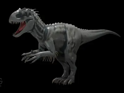 Indominus-Rex t - rex dinosaur Low-poly 3D model