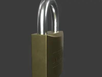 Padlock 3D model