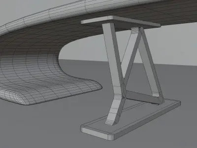 Sculpted for Excellence - Unleash the Power of our Car Spoilers Low-poly 3D model