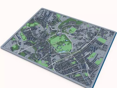 Crystal Palace Park London Victorian Park London Landscape 3D model