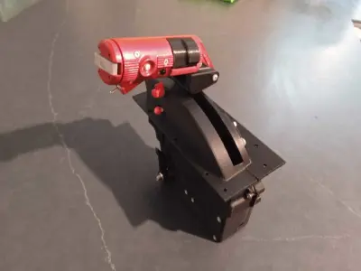 Mirage F1 Throttle assembly for simulation 3D print model