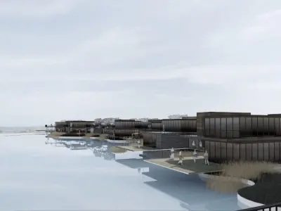 Waterfront Commercial Complex 3D model