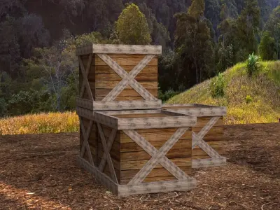  3D Medieval Collection 01- 10 Object model Low-poly 3D model