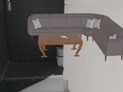 L sofa  Free 3D model