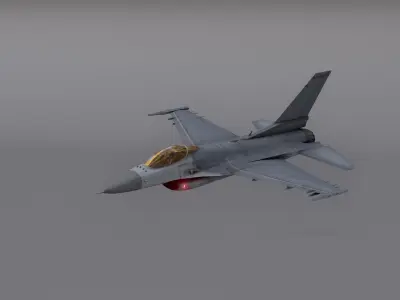 F16 - Falcon Fighter Jet Low-poly 3D model