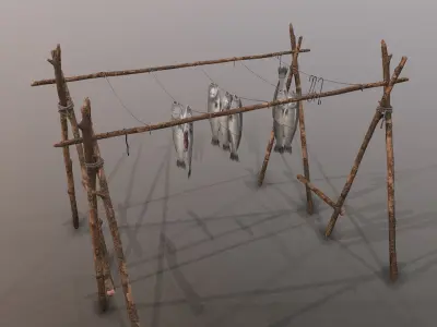 Fish Rack 3D model