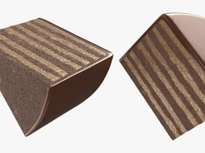 Moist Chocolate Cake 3D model