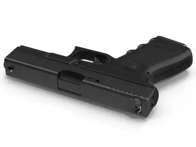 Compact Pistol Glock 19 Black 3D model