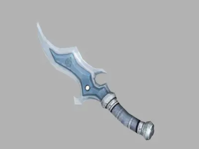 Dagger sword Low-poly 3D model