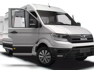 MAN TGE Panel Van L2H2 HQ Interior 2023 3D model