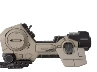 Concept Speederbike 1-6 scale Hottoys 3D print model