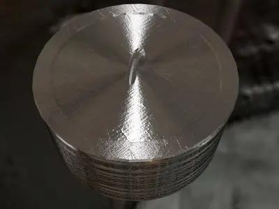 aluminium bowl Free low-poly 3D model