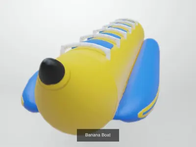 12 Watercraft Models lowPoly 3D model 3D Model Collection