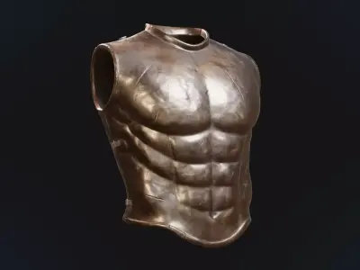 Greek armor Low-poly 3D model