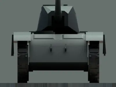 TANK T01 model Paris Low-poly 3D model