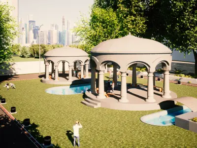 Gazibo 3ds max model Free 3D model