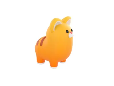 Cat Character 3D model