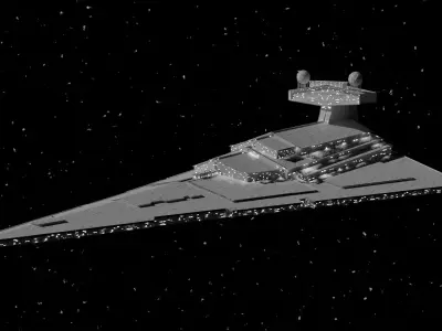 Star Wars victory class 2 star destroyer Free low-poly 3D model