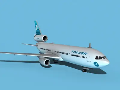 McDonnell Douglas MD-11 Finnair 3D model