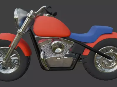 Motorcycle 3D Model 3D model get