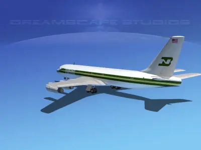 Boeing 707 BAX Global 3D model