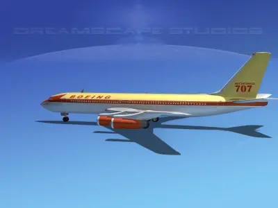 Boeing 707-320 3D model