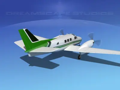 Beechcraft King Air C90  V13 3D model
