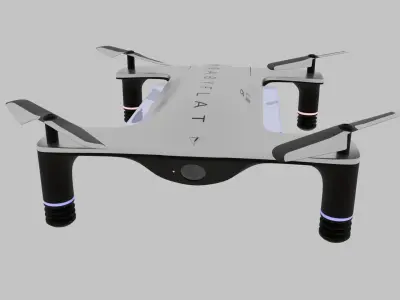 Drone taiwanese prototype Low-poly 3D model