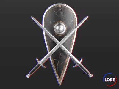 Medieval Collection Elegant Sword and Shield