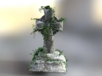 Graves grass 3D model