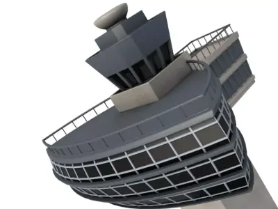 JFK Control Tower 3D model