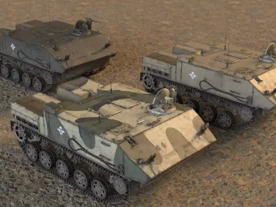 BTR-MDM Rakushka Low-poly 3D model