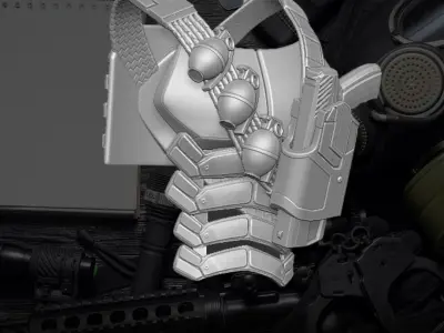 Shadowreaper Bandolier 3D printable File for Action Figures 3D print model