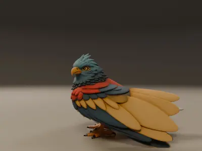 kingfisher 3D print model