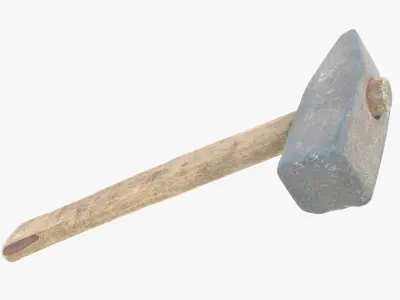 Hammer Big Low-poly 3D model