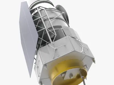 WFIRST 3D spacecraft Low-poly 3D model