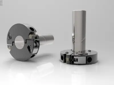 Sectors Ring Cam lever clamp for shaft 3D model