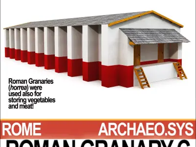 Roman Granary C 3D model