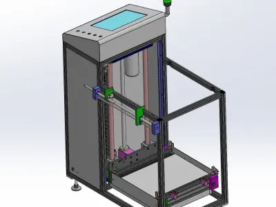 Double cent lifter of assembly line 3D model