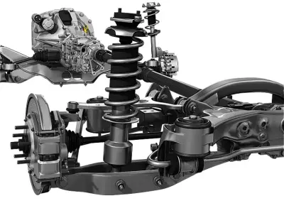 Car undercarriage 3D model