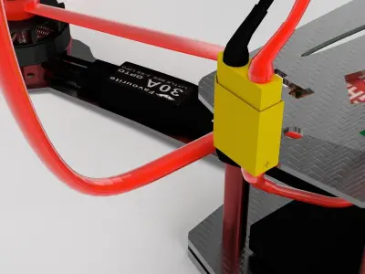 Racing drone 3D model