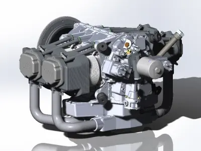 Lycoming IO-360 3D model