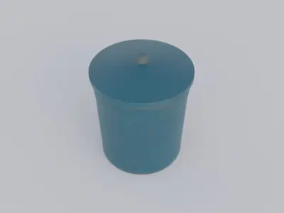 Plastic Jar Low-poly 3D model