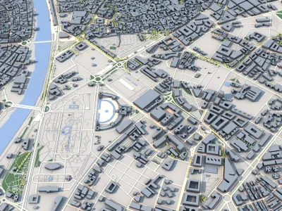 Seville City Spain 3D model