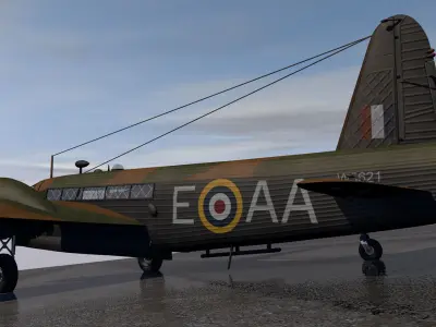 Vickers Wellington Mk-1C - RNZAF 3D model