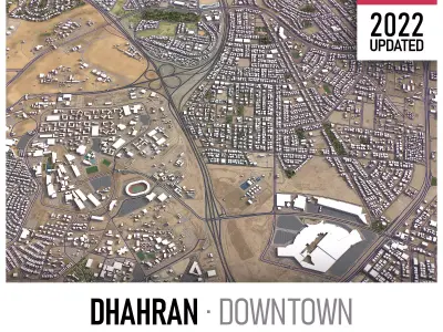 Dhahran Low-poly 3D model