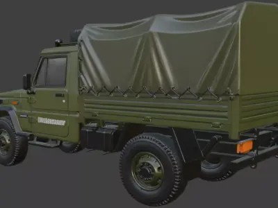 Military Truck 3D Model 3D model