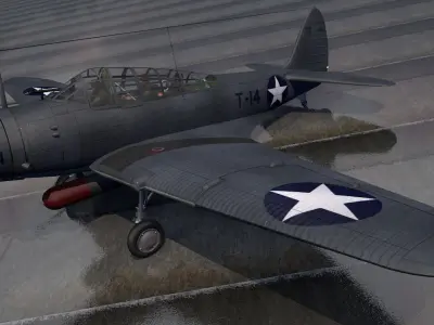 Douglas TBD-1 Devastator 3D model