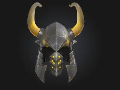 Inferno Helm Blazing Fury Forged in Flame 3D model