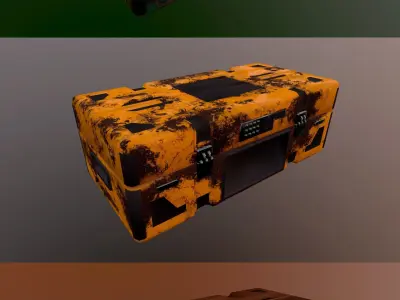 WEAPON CHEST Low-poly 3D model
